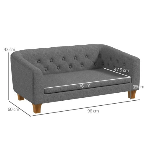 Stylish Grey Pet Sofa - Grey