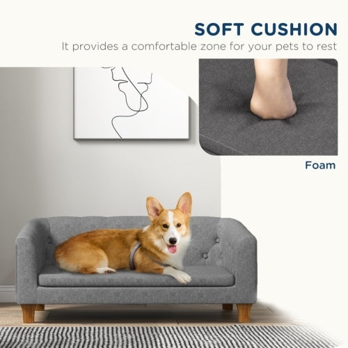 Stylish Grey Pet Sofa - Grey